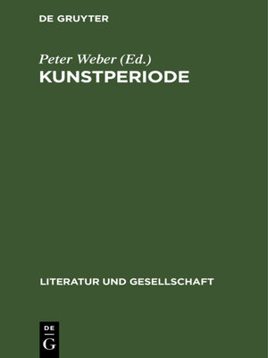 cover image of Kunstperiode